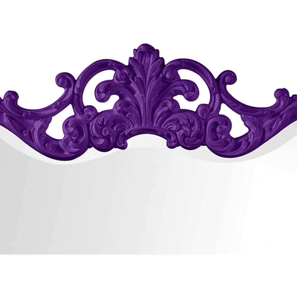 Talida 38 X 27 inch Glossy Royal Purple Wall Mirror